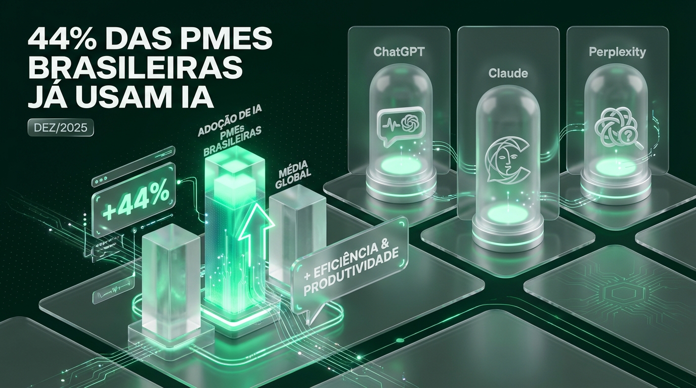 Adoção de IA nas PMEs Brasileiras: O Marco de 44% e o Que Significa